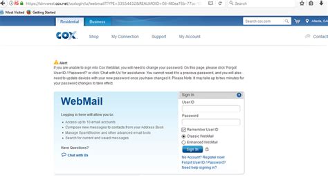 cox webmail sign in